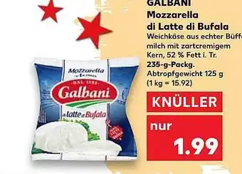 Kaufland Galbani mozzarella di latte di bufala Angebot