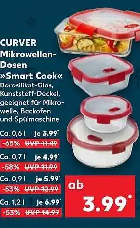 Kaufland Curver mikrowellen-dosen „smart cook“ Angebot