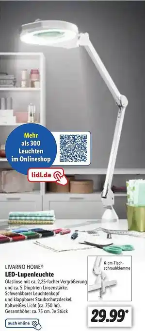 Lidl Livarno home ledlupenleuchte Angebot