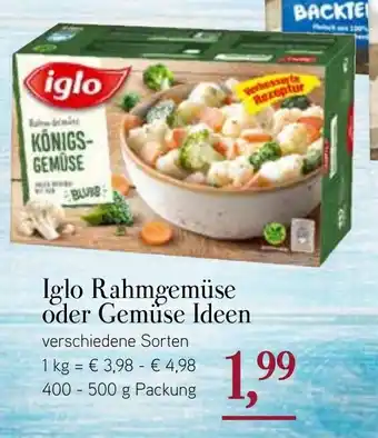 Dornseifer Iglo Rahmgemüse oder Gemüseideen 400-500g Angebot