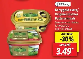 Lidl Kerrygold extra oder original irisches butterschmalz Angebot