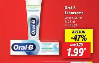 Lidl Oral-b zahncreme Angebot