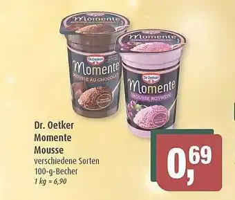 Markant Dr oetker momente mousse Angebot