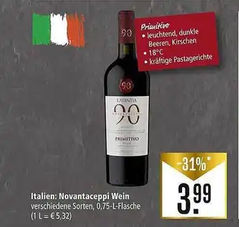 Marktkauf Novantaceppi wein Angebot