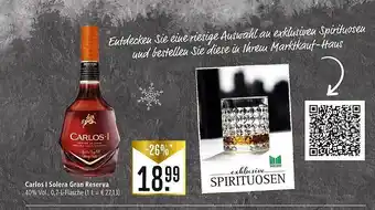 Marktkauf Carlos i solera gran reserva Angebot