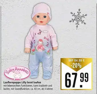 Marktkauf Baby annabell lauflernpuppe lilly lernt laufen Angebot