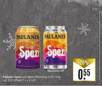 Marktkauf Paulaner spezi auch zero Angebot