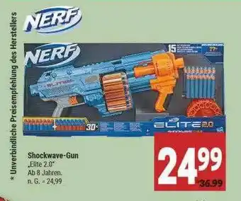 Marktkauf Nerf shockwave-gun „elite 2.0“ Angebot