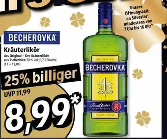 Norma Becherovka kräuterlikör Angebot