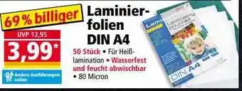 Norma Laminierfolien din a4 Angebot