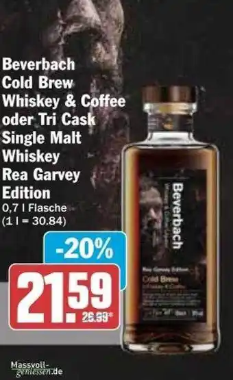 dodenhof Beverbach cold brew whiskey & coffee oder tri cask single malt whiskey rea garvey edition Angebot