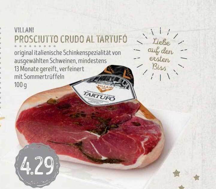 Villani prosciutto crudo al tartufo Angebot bei Edeka Struve