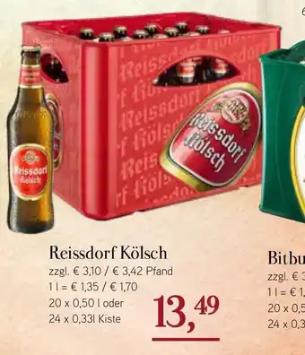 Dornseifer Reissdorf Kölsch 20x0,5L/24x0,33L Angebot