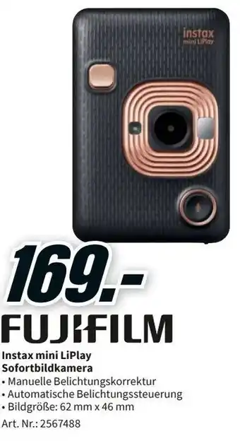 MediaMarkt Fujifilm Instax mini LiPlay Sofortbildkamera Angebot