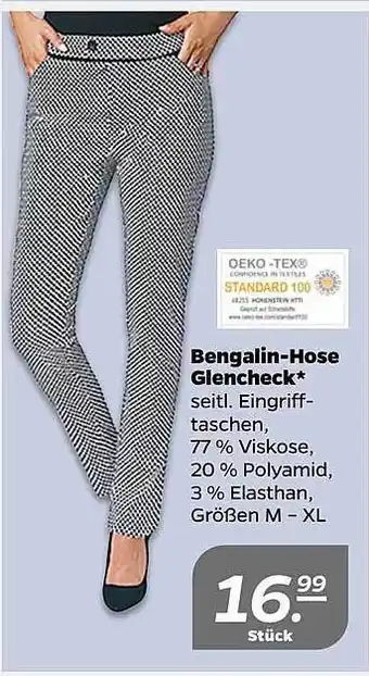 NETTO Bengalin-hose glencheck Angebot