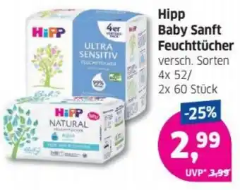 Budni Hipp Baby Sanft Feuchttücher Angebot