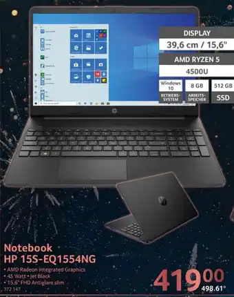 Selgros hp Notebook 15S-EQ1554NG Angebot