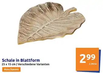 Action Schale in Blattform 25 x 15 cm Angebot