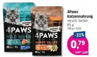 Budni 4Paws Katzennahrung 85g Angebot