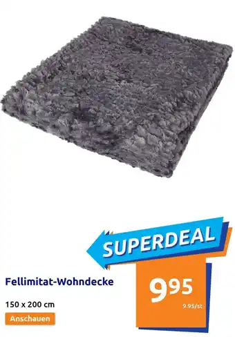 Action Fellimitat Wohndecke 150 x 200 cm Angebot