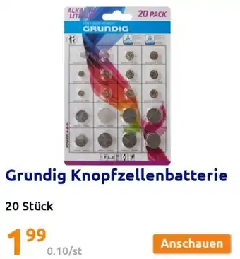 Action Grundig Knopfzellenbatterie 20 Stück Angebot