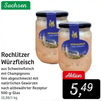 KONSUM Rochlitzer Würzfleisch 500 g Glas Angebot