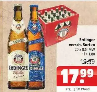 Getränkehaus Erdinger Angebot