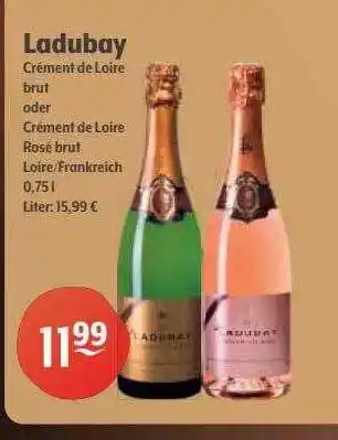 Getränke Hoffmann Ladubay crément de loire brut oder rosé brut Angebot