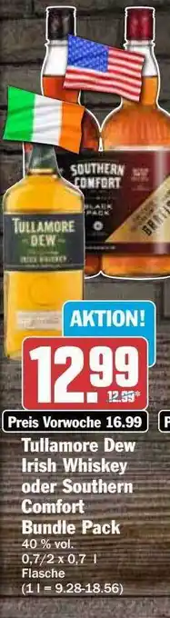 Hit Tullamore dew irish whiskey oder southern comfort bundle pack Angebot