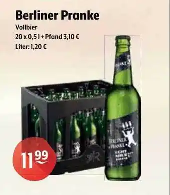 Getränke Hoffmann Berliner pranke vollbier Angebot