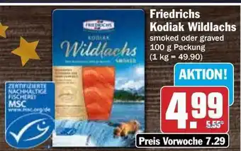 Hit Friedrichs kodiak wildlachs Angebot