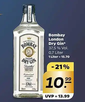 NETTO Bombay london dry gin Angebot