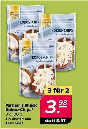 NETTO Farmer's snack kokos-chips Angebot