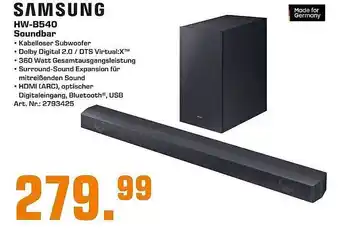 Saturn Samsung hw-b540 soundbar Angebot