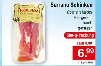 Zimmermann Serrano schinken proquesa Angebot