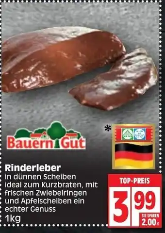 Edeka Bauern Gut Rinderleber 1kg Angebot