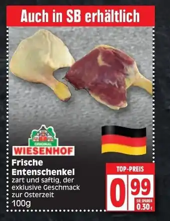 Edeka Wiesenhof Frische Entenschenkel 100g Angebot