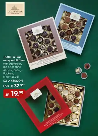 Galeria Lauenstein Trüffel & Pralinenspezialitäten 565 g Packung Angebot