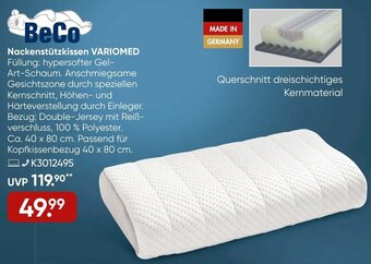 Galeria BeCo Nackenstützkissen Variomed Angebot