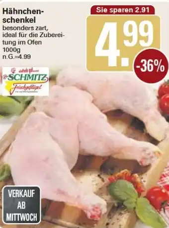 WEZ Hähnchen schenkel 1000 g Angebot