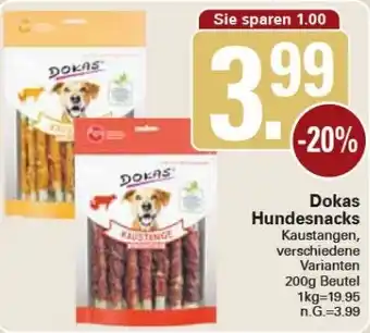 WEZ Dokas Hundesnacks 200 g Beutel Angebot