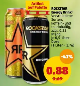 PENNY Rockstar Energy Drink 0,5L Angebot