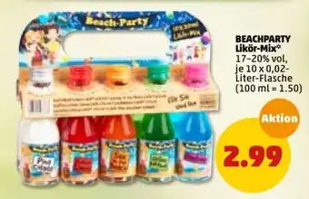 PENNY Beachparty Likör Mix 10x0,02L Angebot