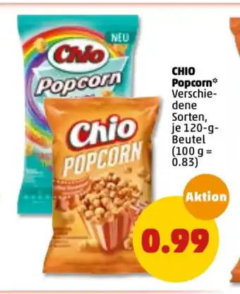 PENNY Chio Popcorn 120 g Beutel Angebot