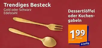 Action Trendiges besteck gold oder schwarz edelstahl Angebot