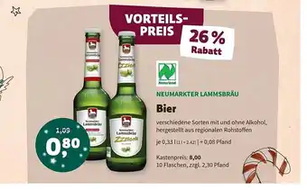 Biomarkt Neumarkter lammsbräu bier Angebot