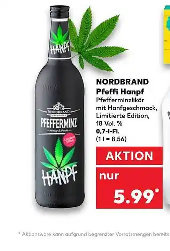 Kaufland NORDBRAND Pfeffi Hanpf Angebot