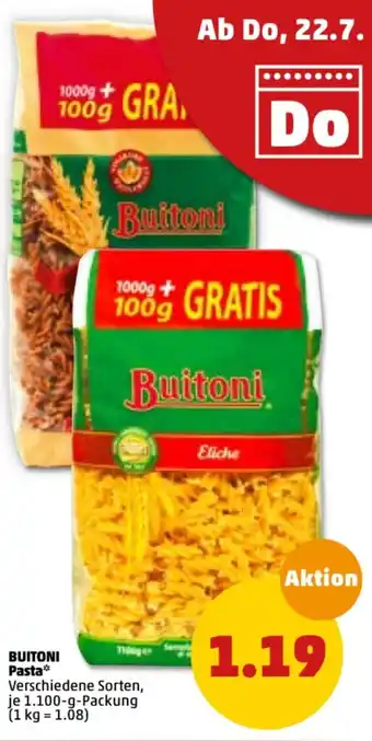 PENNY Buitoni Pasta 1100g Angebot