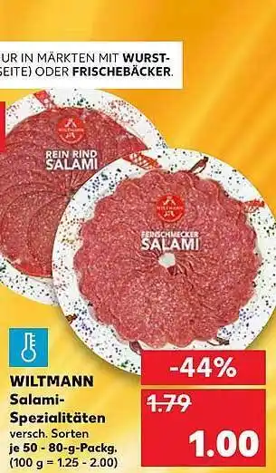 Kaufland WILTMANN Salami-Spezialitäten Angebot