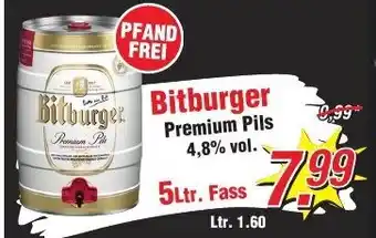 Wiglo Wunderland Bitburger Premium Pils 5Ltr. Fass Angebot